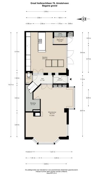 Floor Plan 1 - Graaf Aelbrechtlaan 76